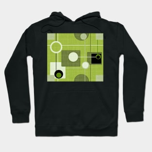 Orbs and Squares (green) Hoodie